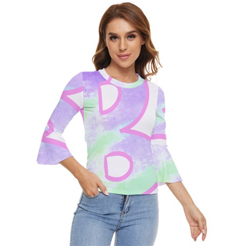 Abstract T- Shirt Cool Abstract Pattern Design 2 Bell Sleeve Top by maxcute