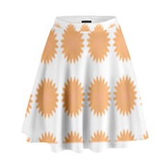 Abstract T- Shirt Cool Abstract Pattern Design8 High Waist Skirt by maxcute