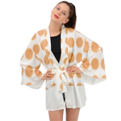 Abstract T- Shirt Cool Abstract Pattern Design8 Long Sleeve Kimono by maxcute