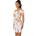 Abstract T- Shirt Cool Abstract Pattern Design8 Fitted Knot Split End Bodycon Dress View2