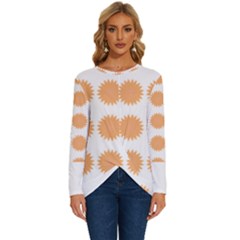 Abstract T- Shirt Cool Abstract Pattern Design8 Long Sleeve Crew Neck Pullover Top by maxcute