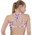 Abstract T- Shirt Entangled In Chaos T- Shirt Criss Cross Racerback Sports Bra View2