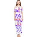 Abstract T- Shirt Entangled In Chaos T- Shirt Draped Sleeveless Chiffon Jumpsuit View1