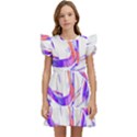 Abstract T- Shirt Entangled In Chaos T- Shirt Kids  Winged Sleeve Dress View1