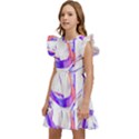 Abstract T- Shirt Entangled In Chaos T- Shirt Kids  Winged Sleeve Dress View2