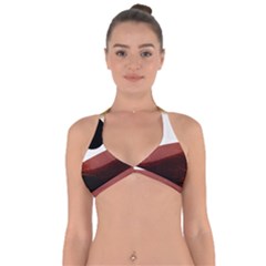 Abstract T- Shirt Fire Desert T- Shirt Halter Neck Bikini Top by maxcute