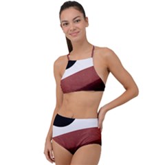 Abstract T- Shirt Fire Desert T- Shirt High Waist Tankini Set by maxcute