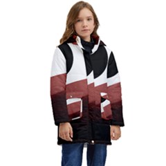 Abstract T- Shirt Fire Desert T- Shirt Kid s Hooded Longline Puffer Jacket by maxcute