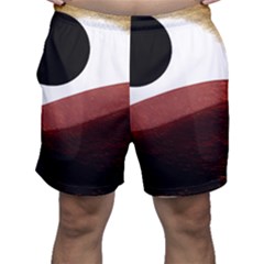 Abstract T- Shirt Fire Desert T- Shirt Men s Shorts