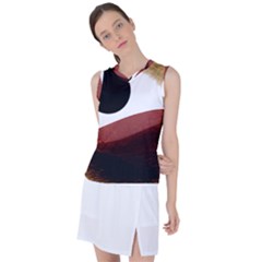 Abstract T- Shirt Fire Desert T- Shirt Women s Sleeveless Sports Top by maxcute