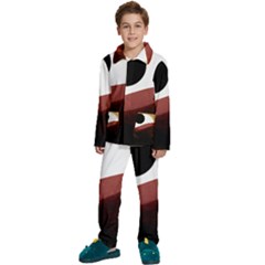 Abstract T- Shirt Fire Desert T- Shirt Kids  Long Sleeve Velvet Pajamas Set