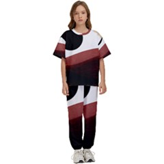 Abstract T- Shirt Fire Desert T- Shirt Kids  Tee And Pants Sports Set