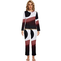 Abstract T- Shirt Fire Desert T- Shirt Womens  Long Sleeve Lightweight Pajamas Set by maxcute