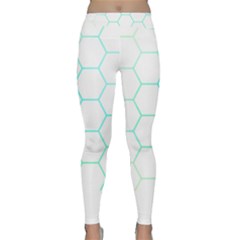 Abstract T- Shirt Honeycomb Pattern 4 Classic Yoga Leggings by maxcute