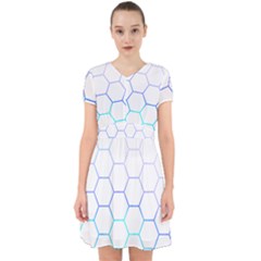 Abstract T- Shirt Honeycomb Pattern 6 Adorable In Chiffon Dress by maxcute