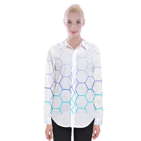 Abstract T- Shirt Honeycomb Pattern 6 Womens Long Sleeve Shirt by maxcute