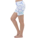 Abstract T- Shirt Honeycomb Pattern 6 Lightweight Velour Yoga Shorts View2