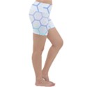 Abstract T- Shirt Honeycomb Pattern 6 Lightweight Velour Yoga Shorts View3