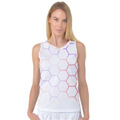 Abstract T- Shirt Honeycomb Pattern 7 Women s Basketball Tank Top by maxcute