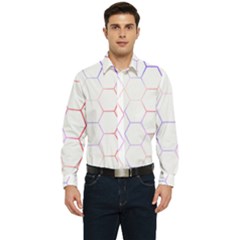 Abstract T- Shirt Honeycomb Pattern 7 Men s Long Sleeve  Shirt by maxcute