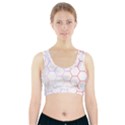 Abstract T- Shirt Honeycomb Pattern 7 Sports Bra With Pocket View1