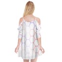 Abstract T- Shirt Honeycomb Pattern 7 Cutout Spaghetti Strap Chiffon Dress View2