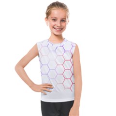 Abstract T- Shirt Honeycomb Pattern 7 Kids  Mesh Tank Top by maxcute