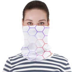 Abstract T- Shirt Honeycomb Pattern 7 Face Seamless Bandana (adult) by maxcute