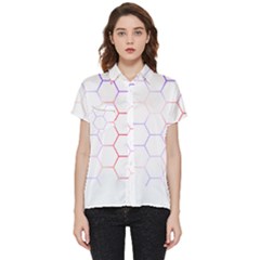 Abstract T- Shirt Honeycomb Pattern 7 Short Sleeve Pocket Shirt by maxcute