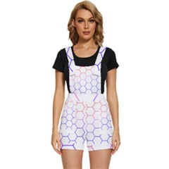 Abstract T- Shirt Honeycomb Pattern T- Shirt Short Overalls by maxcute