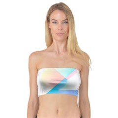 Abstract T- Shirt Minimalistic Abstract Northern Lights T- Shirt Bandeau Top by maxcute