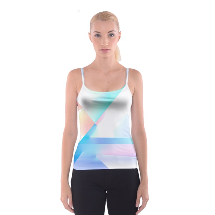 Abstract T- Shirt Minimalistic Abstract Northern Lights T- Shirt Spaghetti Strap Top