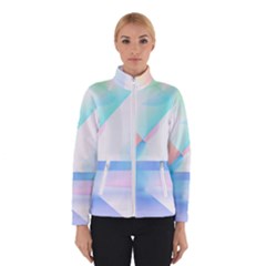 Abstract T- Shirt Minimalistic Abstract Northern Lights T- Shirt Women s Bomber Jacket by maxcute