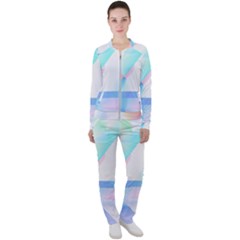 Abstract T- Shirt Minimalistic Abstract Northern Lights T- Shirt Casual Jacket And Pants Set by maxcute