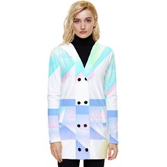 Abstract T- Shirt Minimalistic Abstract Northern Lights T- Shirt Button Up Hooded Coat  by maxcute