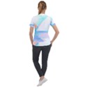 Abstract T- Shirt Minimalistic Abstract Northern Lights T- Shirt Short Sleeve Zip Up Jacket View2