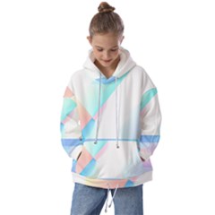 Abstract T- Shirt Minimalistic Abstract Northern Lights T- Shirt Kids  Oversized Hoodie by maxcute