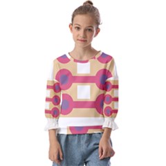 Abstract T- Shirt Model 23 T- Shirt Kids  Cuff Sleeve Top