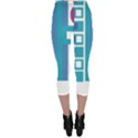 Abstract T- Shirt Model 27 T- Shirt Capri Leggings  View2