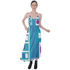 Abstract T- Shirt Model 27 T- Shirt Tie Back Maxi Dress by maxcute