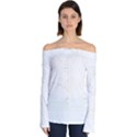 Abstract T- Shirt Model 31 T- Shirt Off Shoulder Long Sleeve Top View1