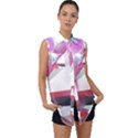 Abstract T- Shirt Pink Bright Abstract Geometry Minimalism T- Shirt Sleeveless Chiffon Button Shirt View1