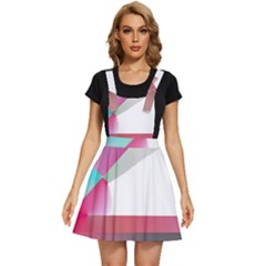 Abstract T- Shirt Pink Bright Abstract Geometry Minimalism T- Shirt Apron Dress by maxcute