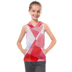 Abstract T- Shirt Pink Chess Player Abstract Colorful Texture T- Shirt Kids  Sleeveless Hoodie by maxcute