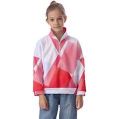 Abstract T- Shirt Pink Chess Player Abstract Colorful Texture T- Shirt Kids  Half Zip Hoodie by maxcute