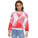 Abstract T- Shirt Pink Chess Player Abstract Colorful Texture T- Shirt Women s Long Sleeve Raglan Tee View1