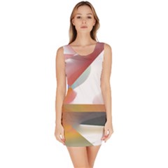 Abstract T- Shirt Pink Colorful Abstract Minimalism T- Shirt Bodycon Dress by maxcute