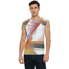 Abstract T- Shirt Pink Colorful Abstract Minimalism T- Shirt Men s Raglan Cap Sleeve Tee by maxcute