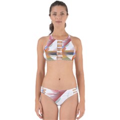 Abstract T- Shirt Pink Colorful Abstract Minimalism T- Shirt Perfectly Cut Out Bikini Set by maxcute