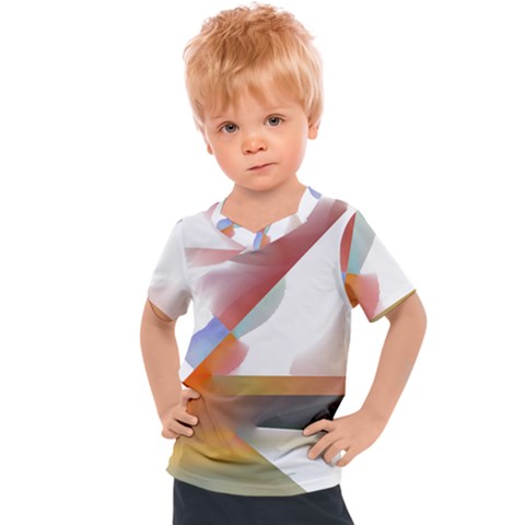 Abstract T- Shirt Pink Colorful Abstract Minimalism T- Shirt Kids  Sports Tee by maxcute